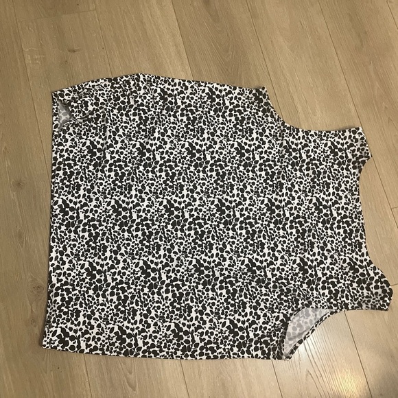 Talb's Black and White Leopard Print Sleeveless Top 3X - Picture 2 of 12
